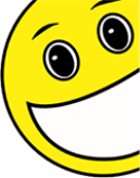 A close-up of a yellow smiley face with large, wide eyes, raised eyebrows, and a big, open-mouthed grin. The plain background accentuates the cheerful expression, reminiscent of the joy quality exterior painting services can bring to your home or business.